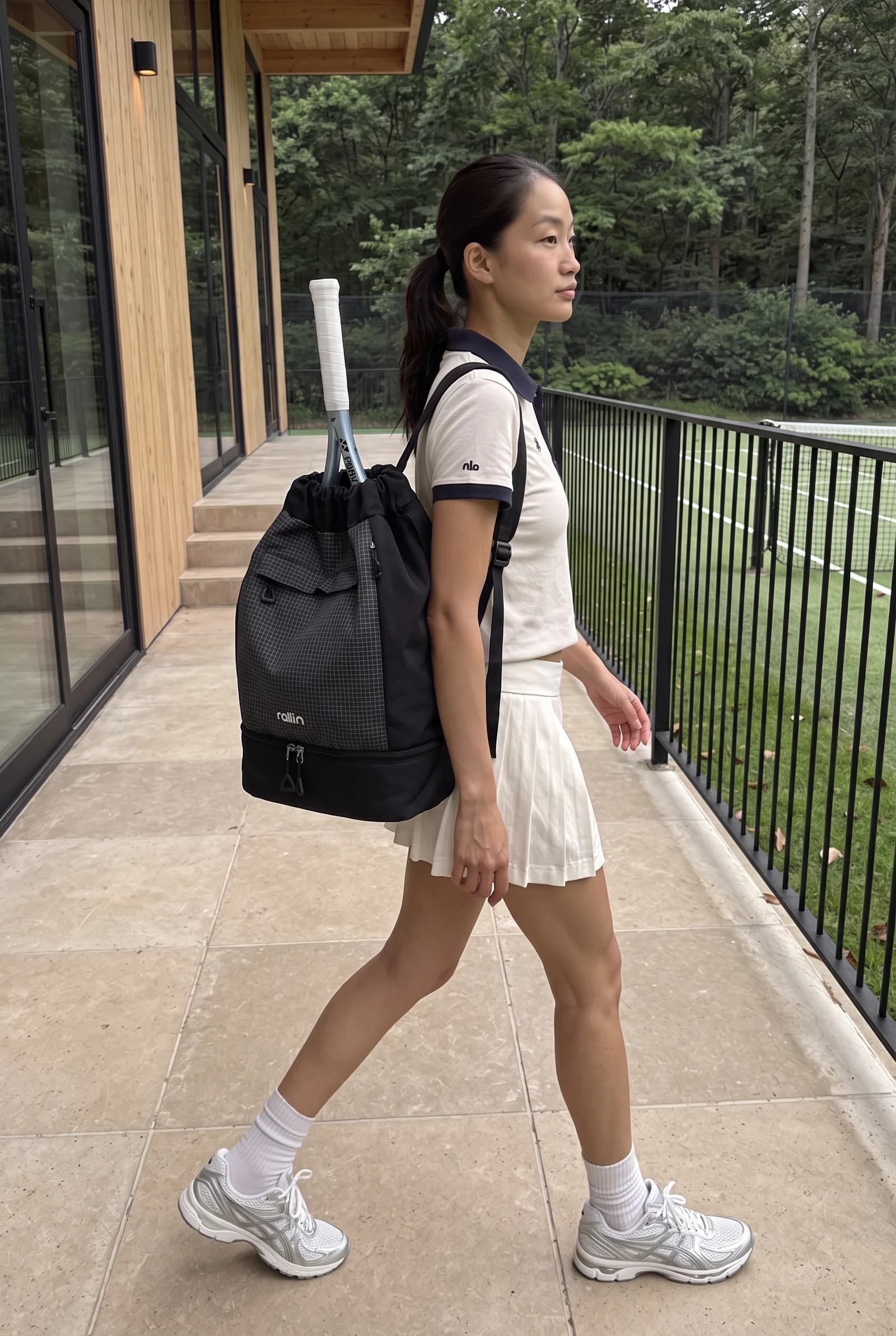코트 백팩 블랙 착용 19
